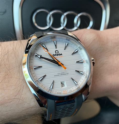 omega seamaster aqua terra 150m gents automatic watch|Omega Seamaster aqua terra thickness.